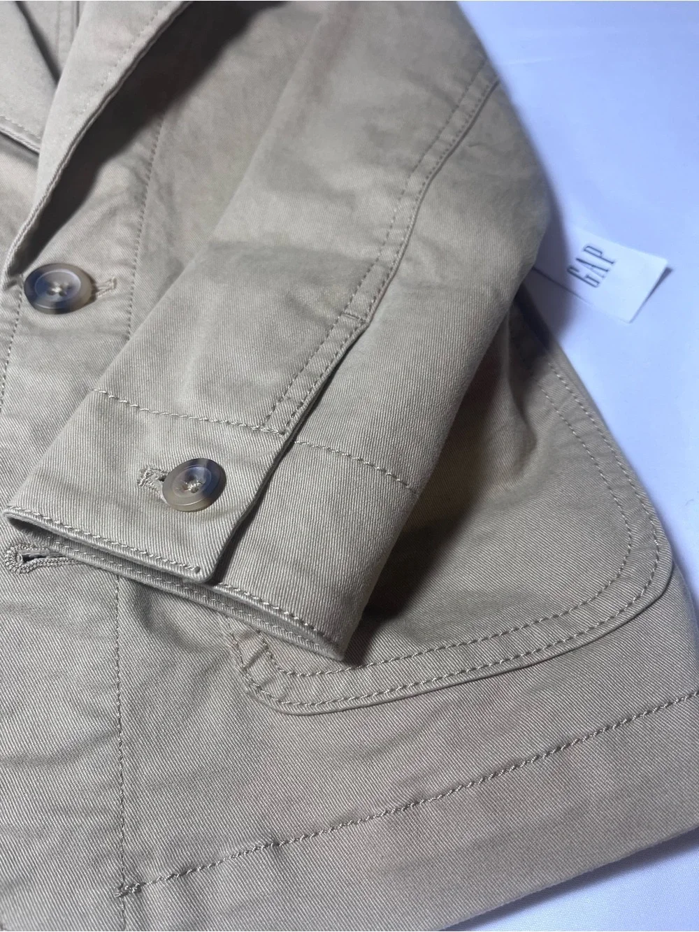 Baby GAP Light Khaki Cotton Shirt Jacket